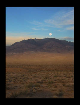 moonrise over calif. desert