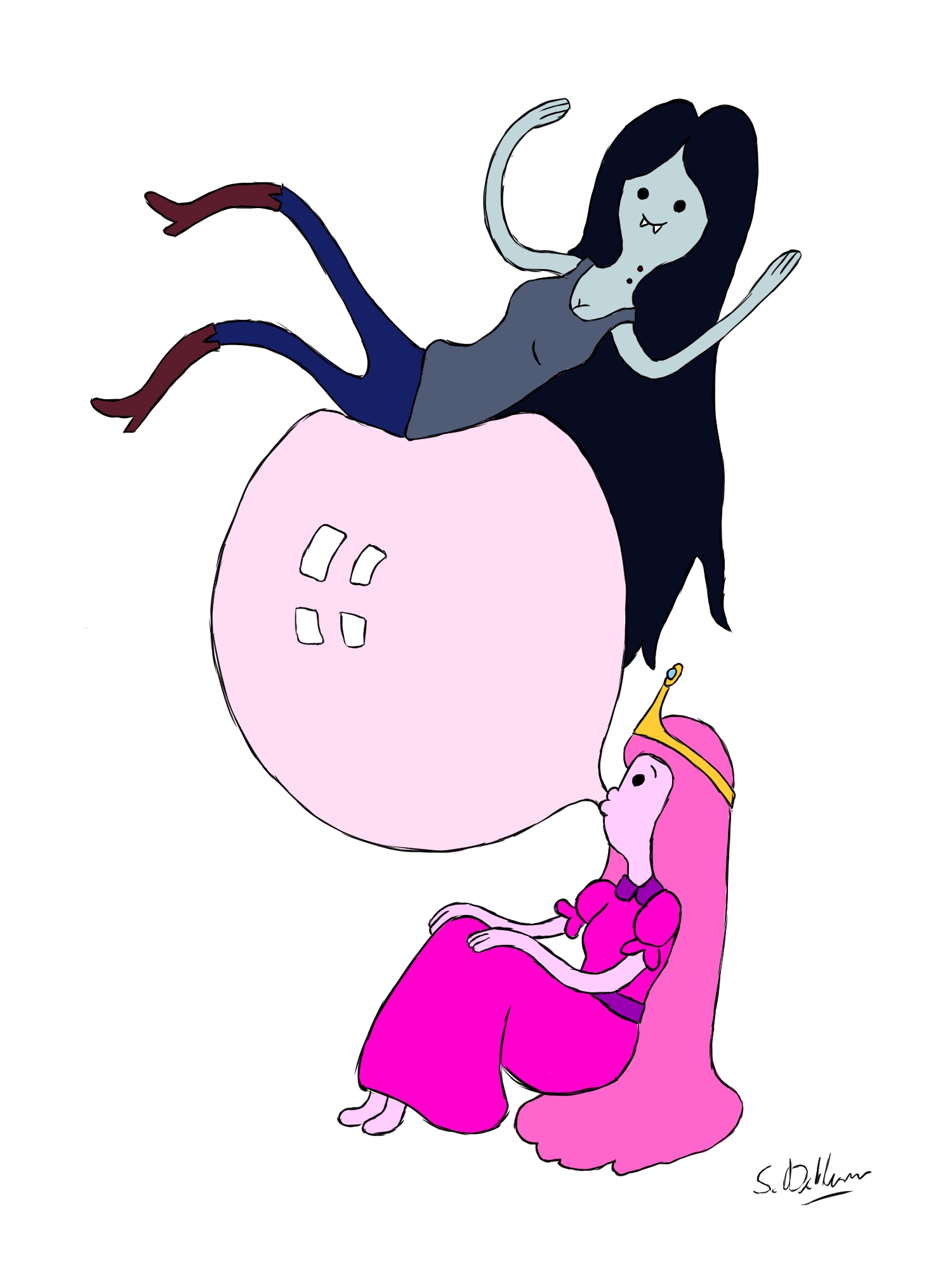 Adventure Time Marceline And Princess Bubblegum By 666epidemic666 Adventure Time Marceline And Princess Bubblegum By 666epidemic666
