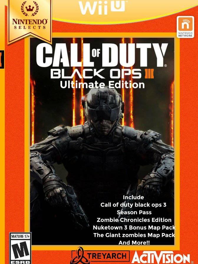 COD Black ops 3 Wii U Cover Ultimate Edition by RedPandaGuy2 on DeviantArt