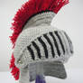 Crocheted Knight Helmet with Movable Visor