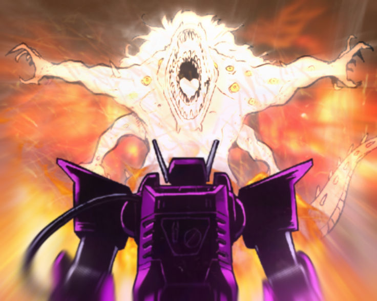 Scp Soundwave SCP-682 vs Shockwave fight art by CEOofFiction on DeviantArt