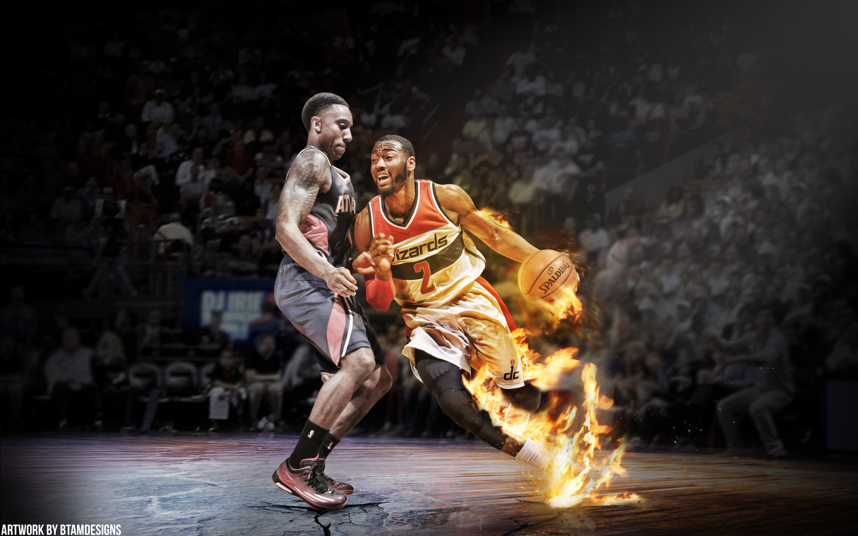 Jeff Teague And John Wall Fire Vs Ice Wallpaper By Btamdesigns Jeff Teague And John Wall Fire Vs Ice Wallpaper By Btamdesigns