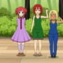 Young Alice, Piper, and Emily