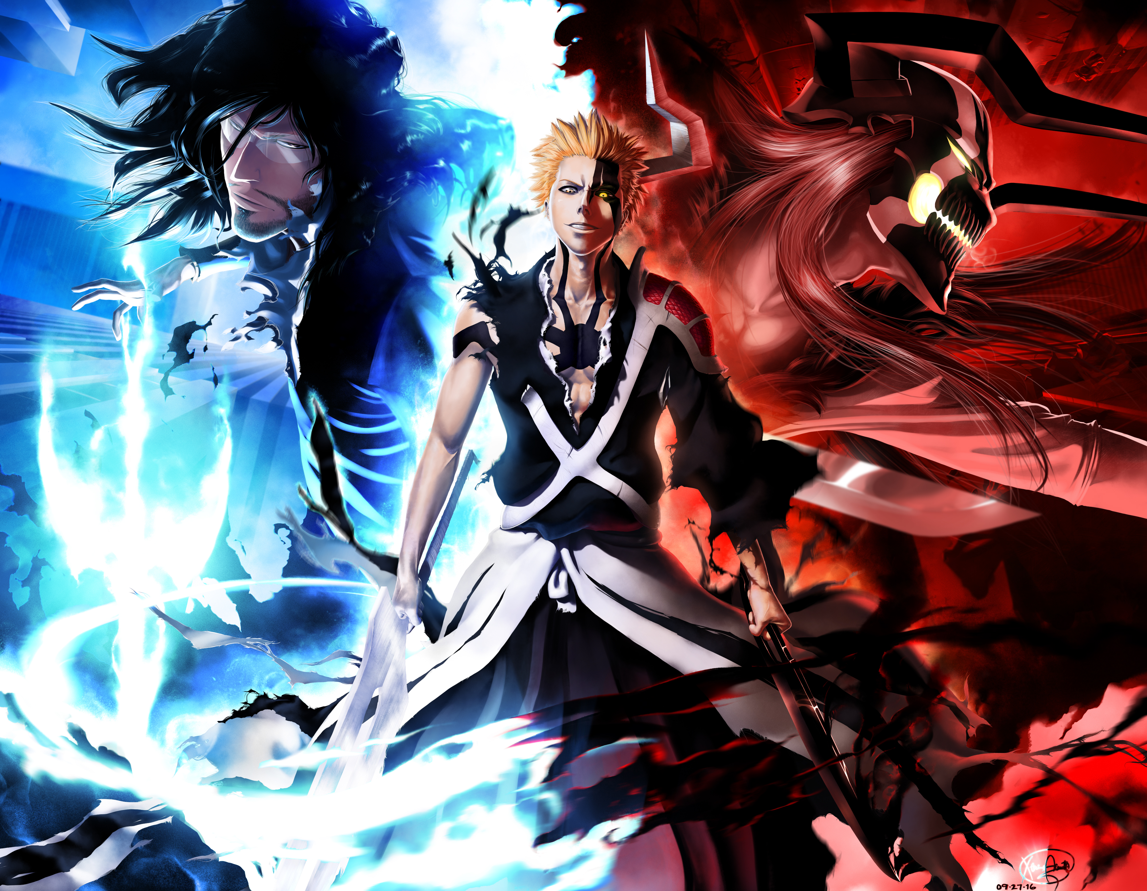 4k Ichigo/Bleach Wallpaper I put together after finding a cool render of  Ichigo online : r/bleach