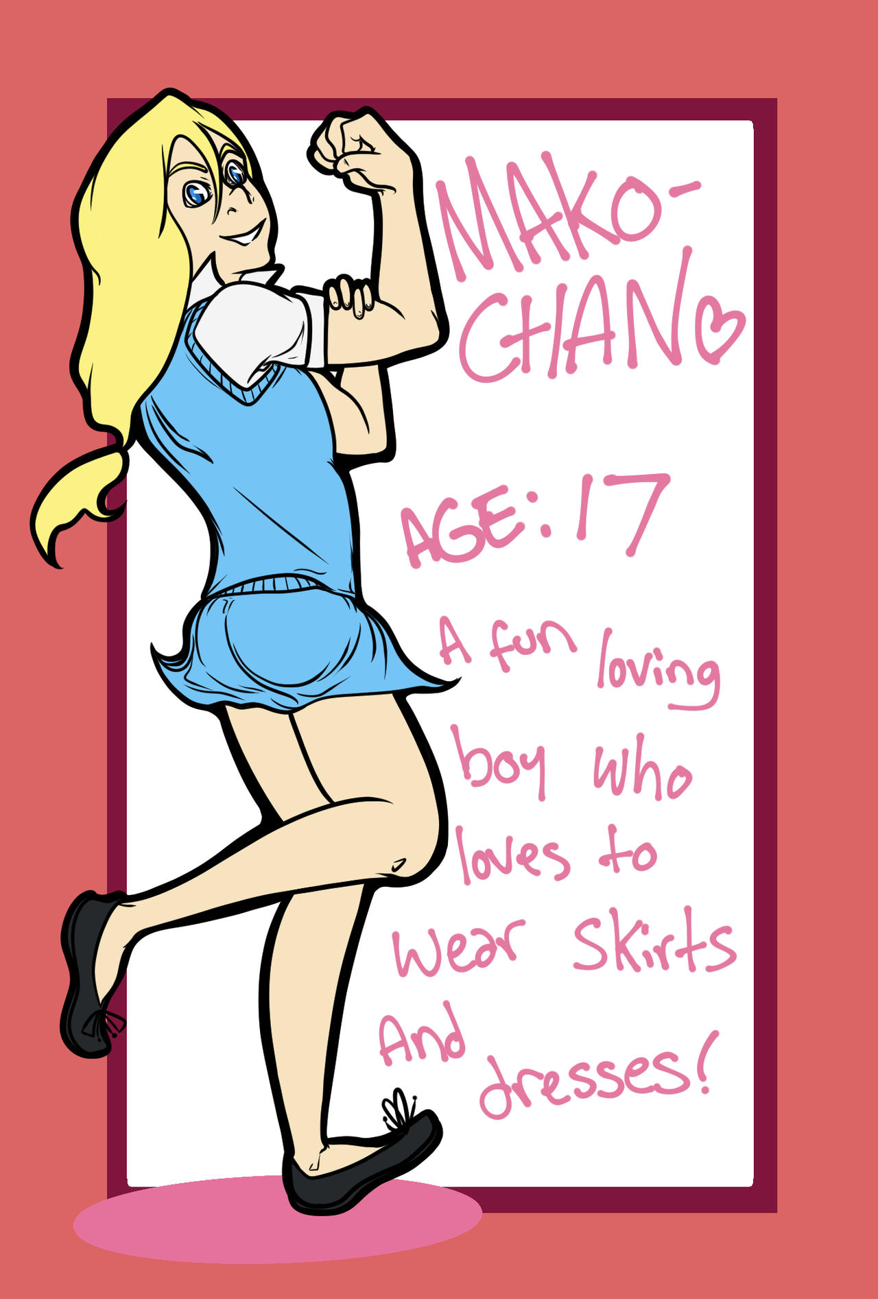 Makochan Character Sheet by ArtByMomo on DeviantArt