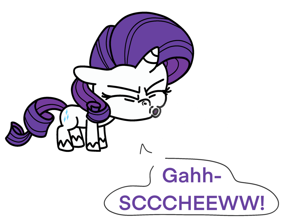 pony life rarity sneeze by ProPonyPal on DeviantArt