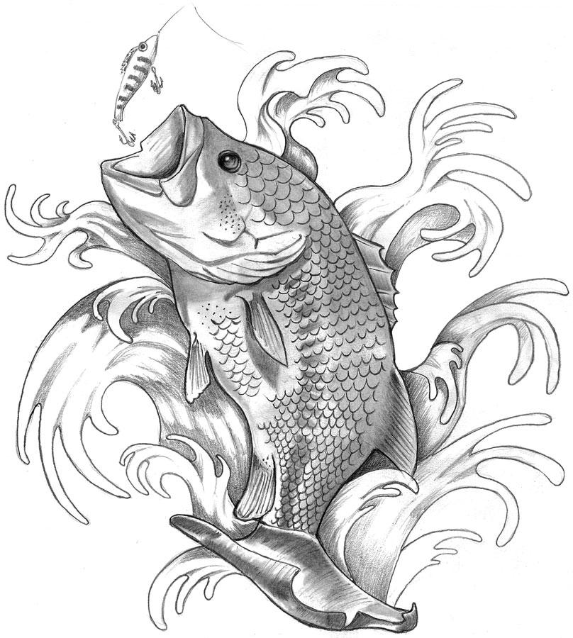 Bass Fishing Tattoo By Elguapo6 On Deviantart