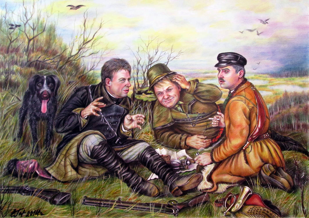 Hunters at Rest by evlena Hunters at Rest by evlena