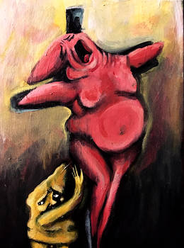 The crucifixion of patrick star