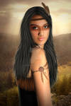 Injun girl by Handerin