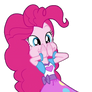 Pinkie pie eating cupcakes (vector)