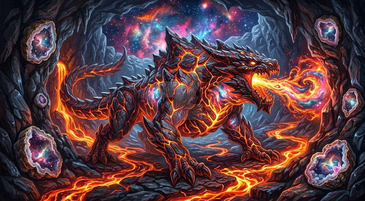 Devendar T Cosmic Lava Beast by AIcreador on DeviantArt