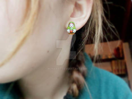 Matrioska Collection - Wearing post earrings (02)