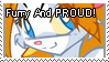 Furry and PROUD::stamp by CelestialWolfen