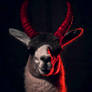 Devil LLama, With Devil horns