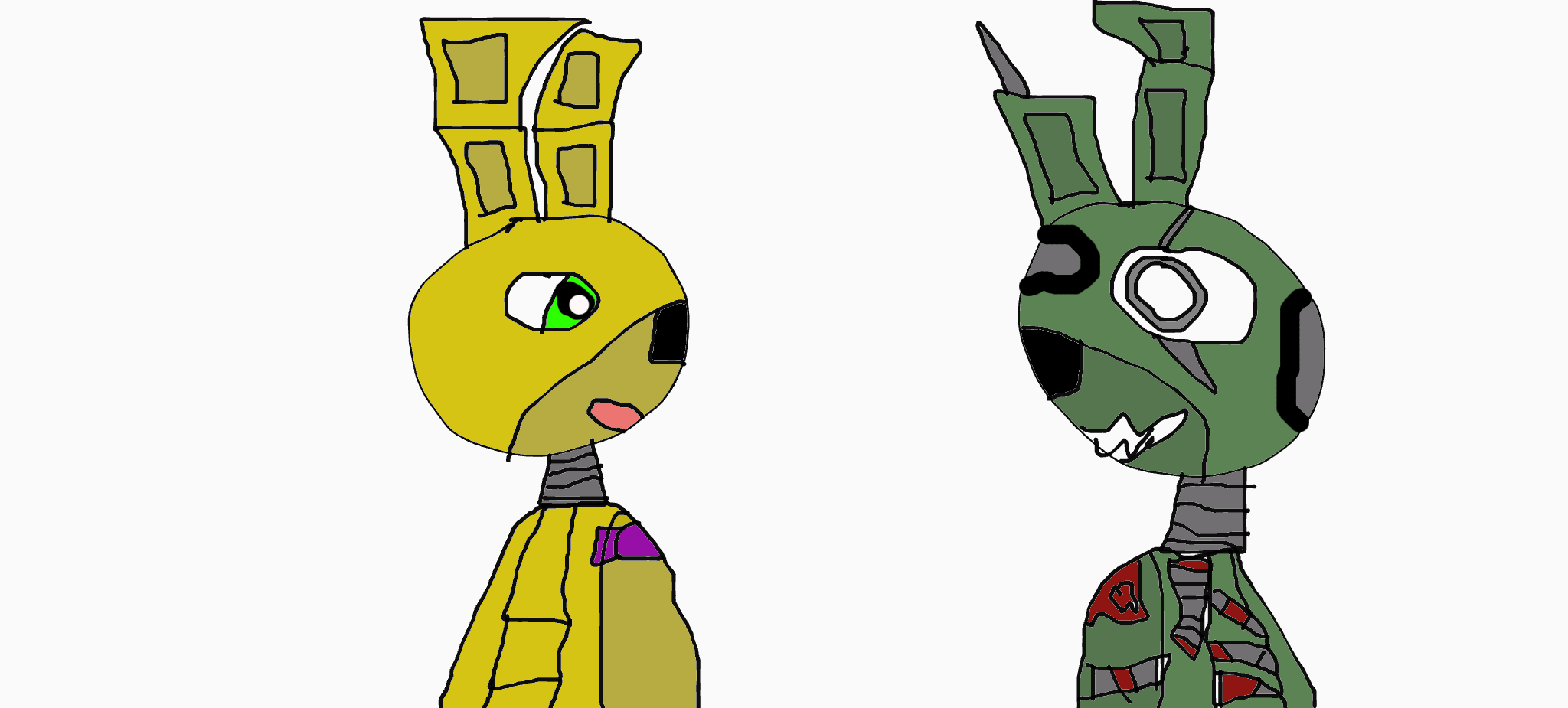 springbonnie meets springtrap by Beachnugget on DeviantArt