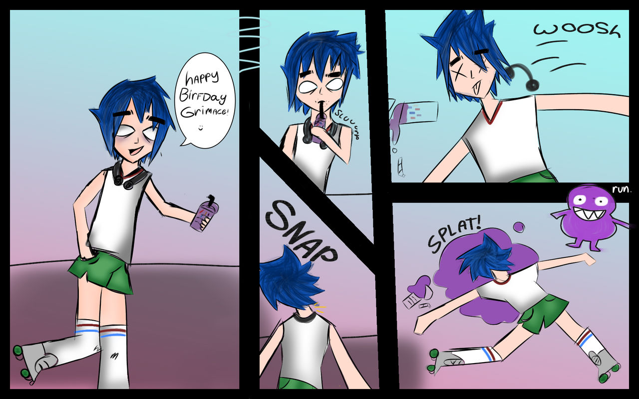 Deviantart Shake 2D drinks the grimace shake by Almaxoxo23 on DeviantArt