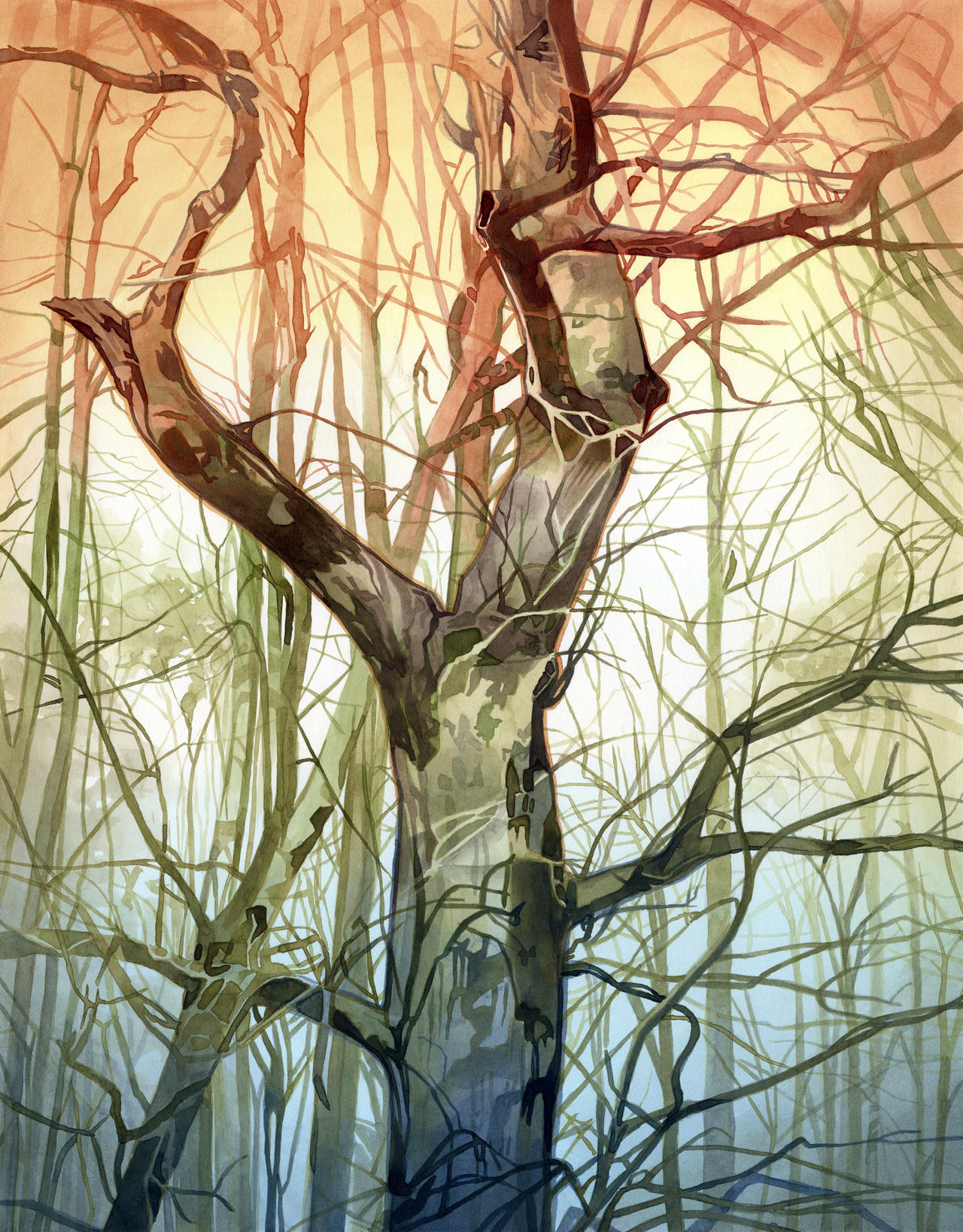 Fire Tree Gradient Gradient Tree by Alanpaints on DeviantArt