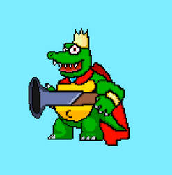 King K Rool sprite WIP weapon hold preview