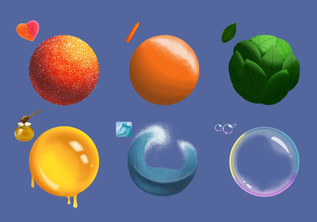 Texture Study - Material Spheres by Monityme on DeviantArt