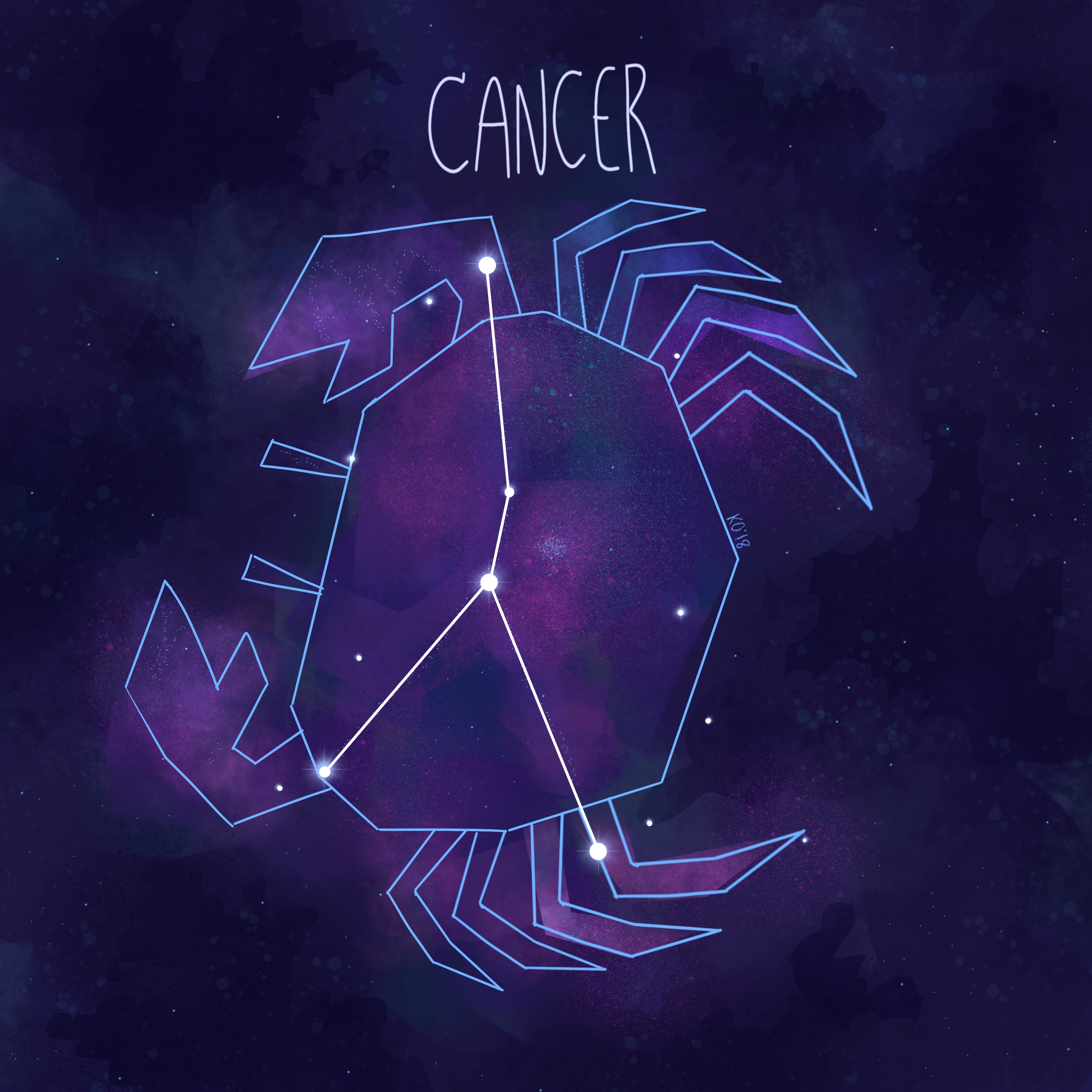 Cancer Constellation by LadyBakon on DeviantArt