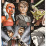 Clone Wars Sketch Card