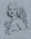 Marilyn Monroe Painting Base by AlexBuechel