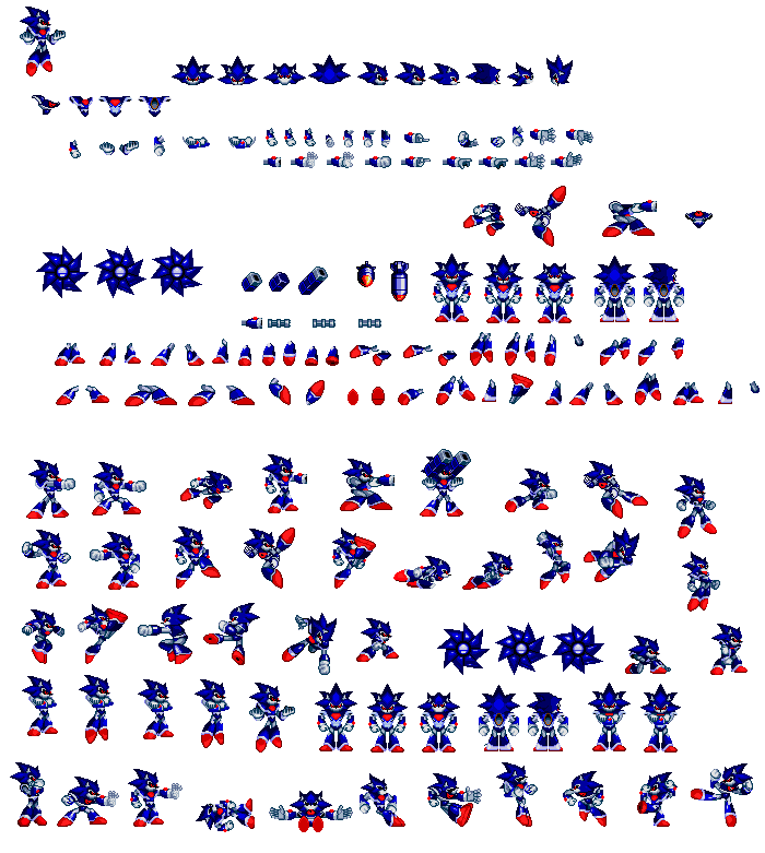 Whacker boss (Metal Sonic Rebooted) sprite sheet by LoraTWolf46 on  DeviantArt