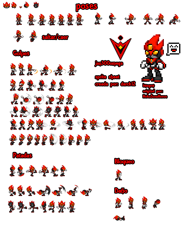 Mecha Sonic retexturized sprite sheet by jan300omega on DeviantArt