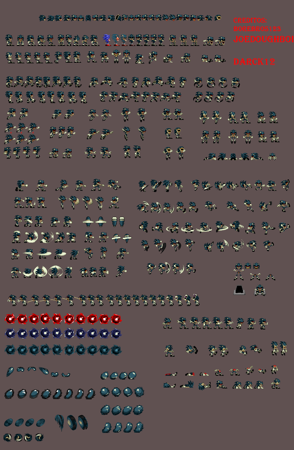 Modgen Classic Sonic Supreme Sprite Sheet Complete by SONIcsez1234 on  DeviantArt