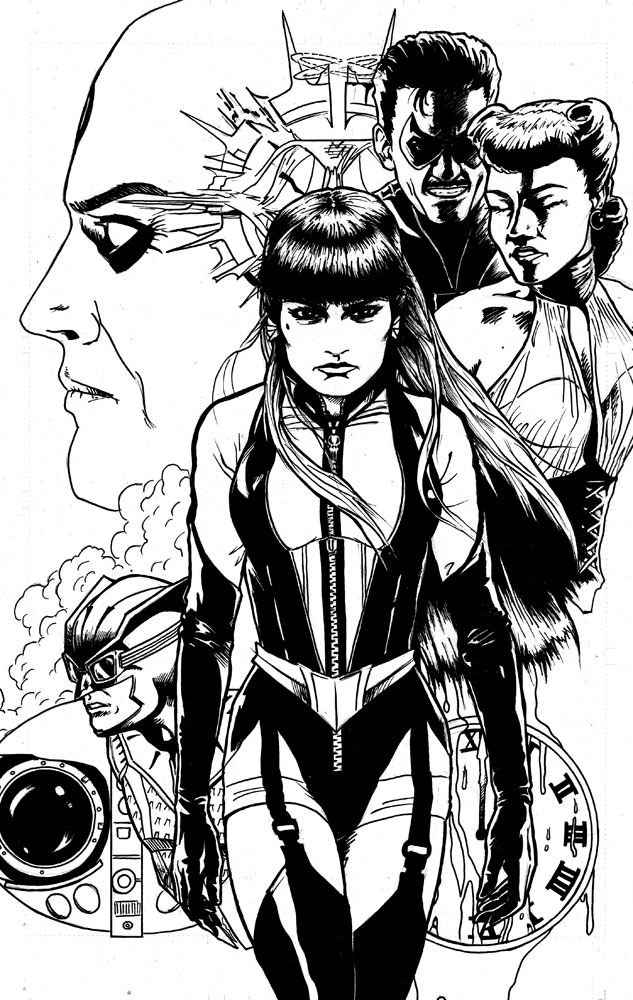 Silk Spectre - Watchmen inks