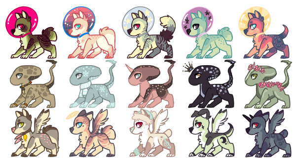 SPACEY tiny doggies batch3 CLOSED