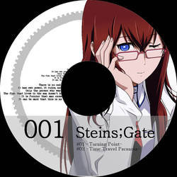 Steins Gate Lightscribe ready Dvd label Vol 1.