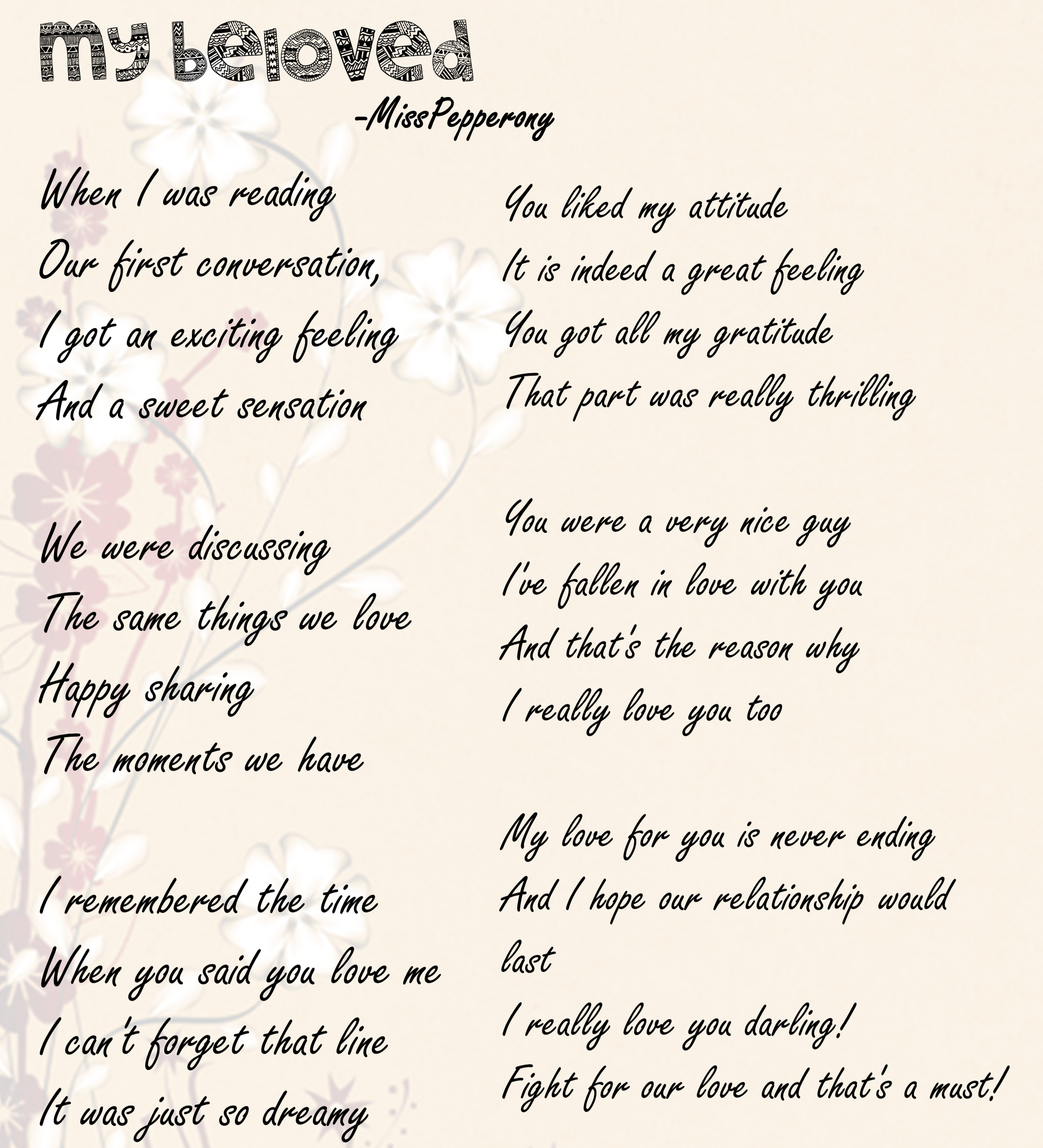 My Beloved - Poem