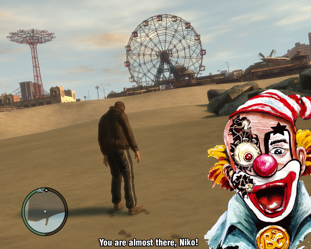 GTA IV Niko and the Clown