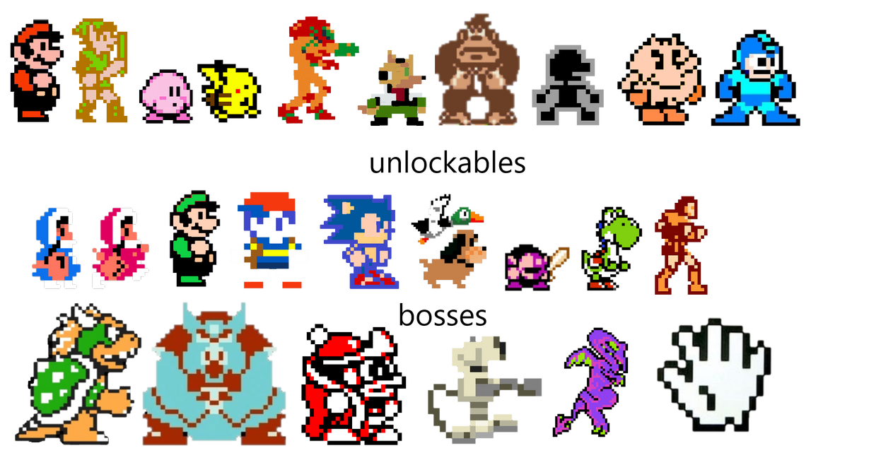 Smash Bros Nes Sprites by Maxtubegaming13 on DeviantArt