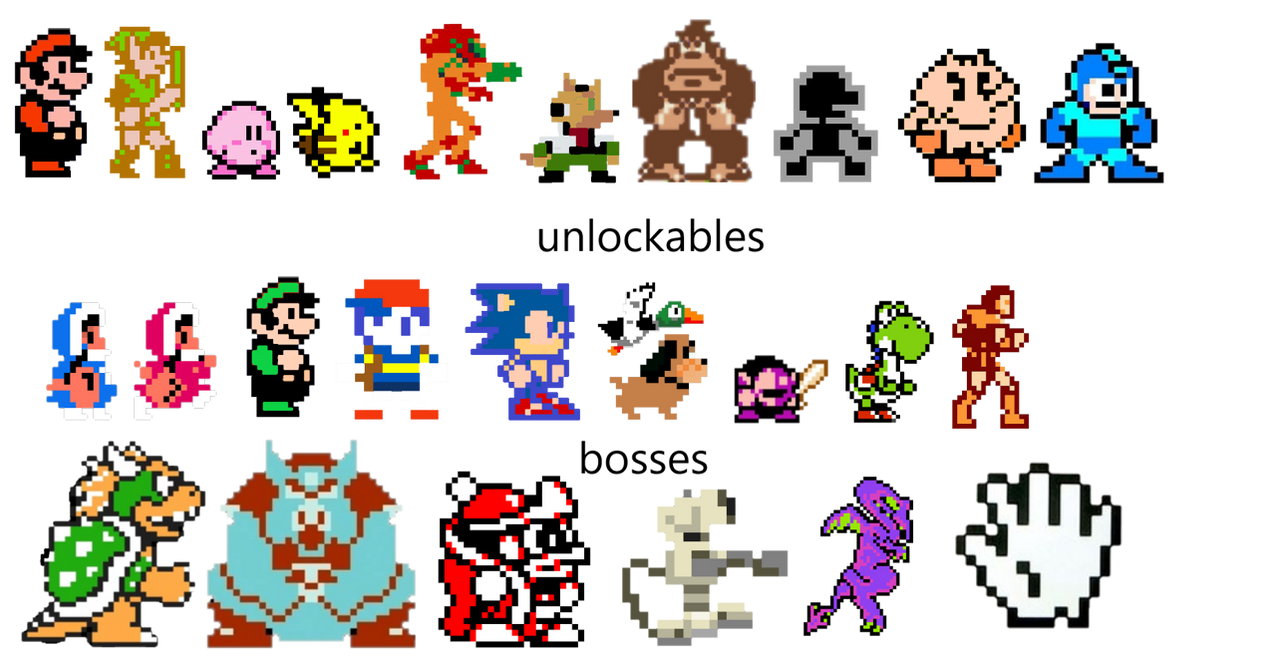 Smash Bros Nes Sprites by Maxtubegaming13 on DeviantArt