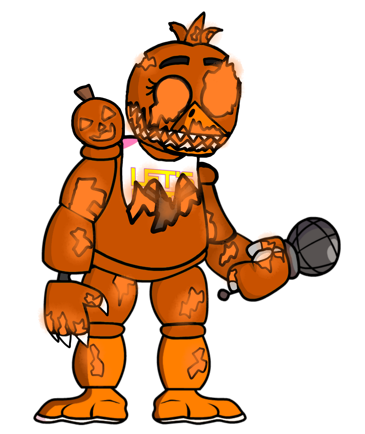 Withered Chica [REMAKE] by Spring-o-bonnie on DeviantArt