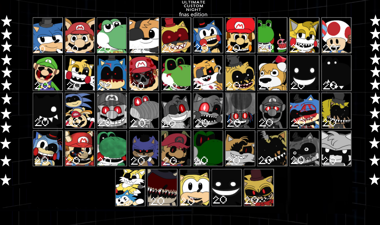 Ultimate Custom Night Fnas Edition Roster by Maxtubegaming13 on DeviantArt