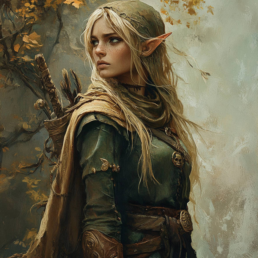 Elf Ranger by b1rdbr01n666 on DeviantArt