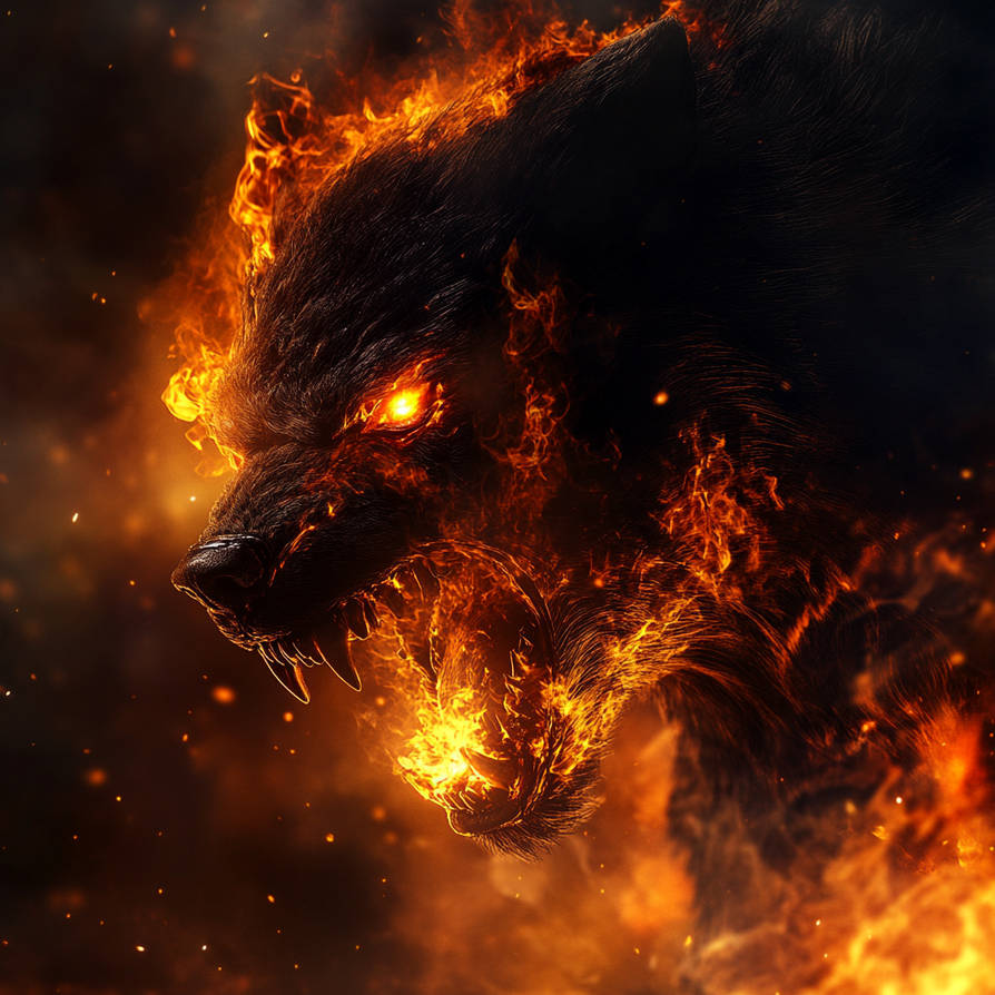 Fire Werewolf by b1rdbr01n666 on DeviantArt
