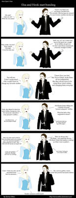 Once Upon A Time: Elsa and Hook start Bonding