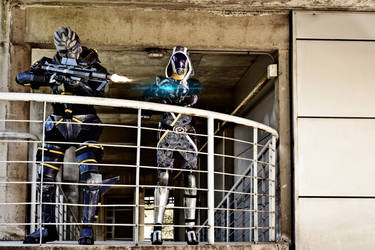 Mass Effect  - Garrus and Tali cosplay