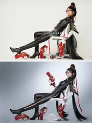Bayonetta before and after