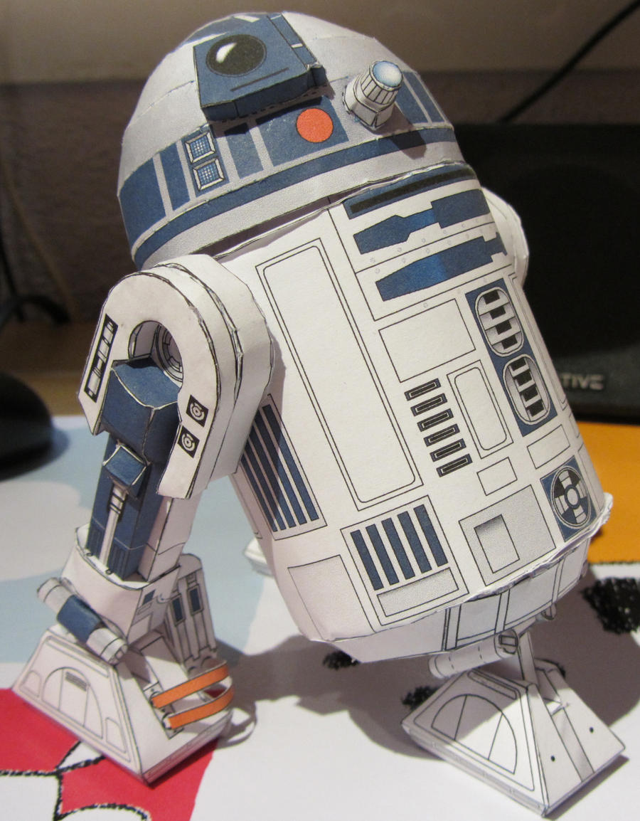 Papercraft R25 R2D2 Papercraft by Byakko92 on DeviantArt
