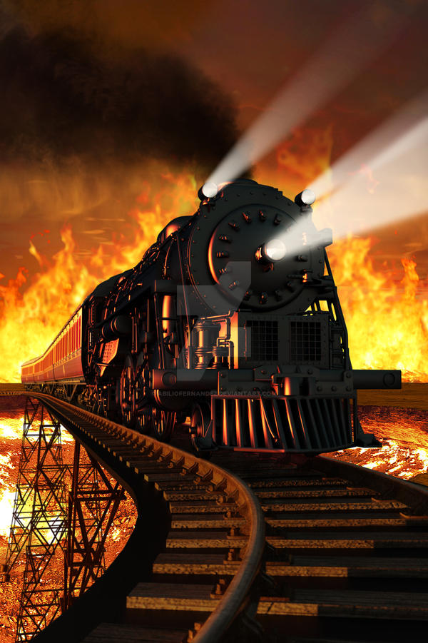 Hell Train Draw Railway to Hell by AbilioFernandez on DeviantArt