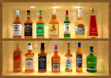 Whiskey Bottle Set  Collection