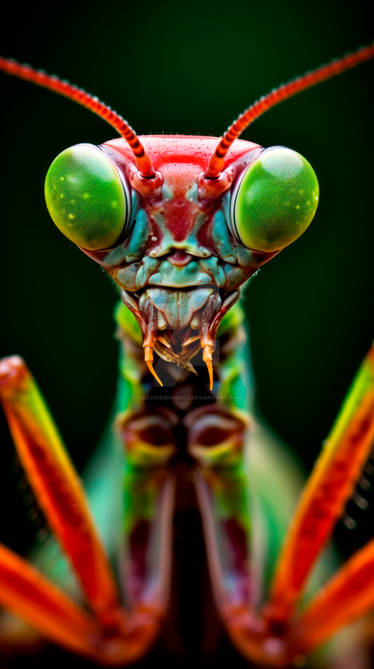 Praying Mantis Closeup