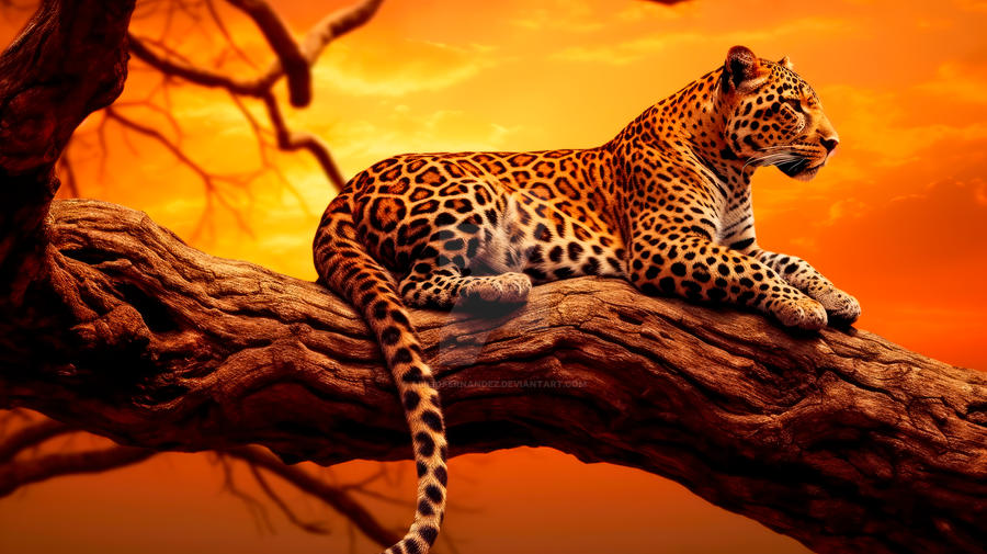 Leopard on a branch 04 by AbilioFernandez on DeviantArt