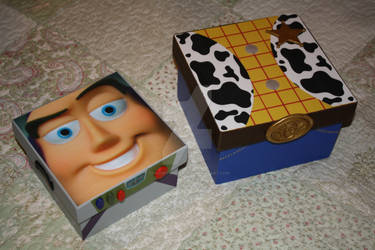 Buzz Lightyear and Woody Toy Story Keepsake Boxes